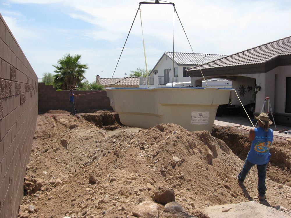 Inground Fiberglass Pool Installation | Latham Pool